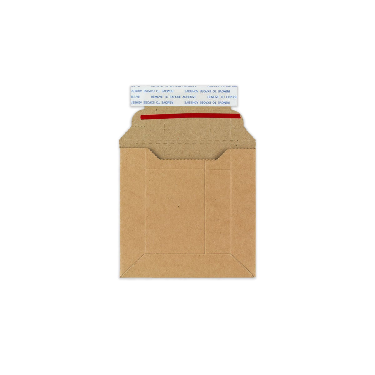 Manila Brown Peel & Seal Rigid Board Mailers Envelope (120 x 120mm)