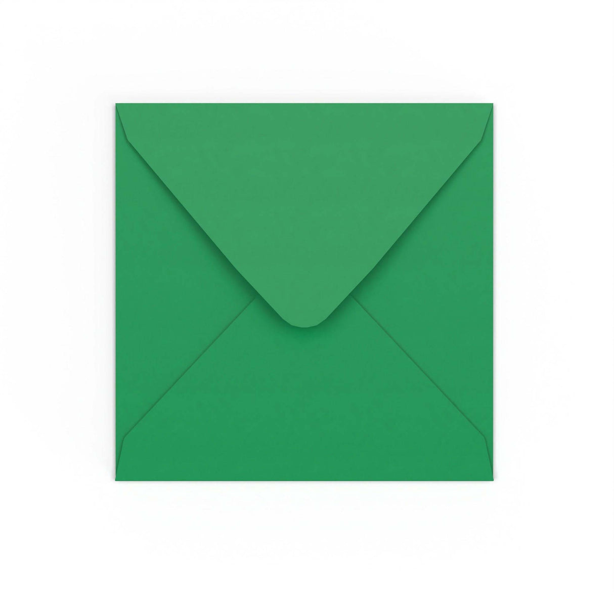 Dark Green Gummed V-Flap Envelope (155 x 155mm)