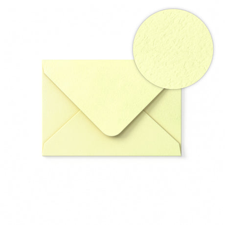 Ivory Envelope Hammered Texture 65x94 mm