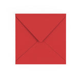 Cherry Red British Made Gummed V-Flap Envelope (155 x 155mm)