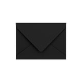 C7 Black British Made Gummed V-Flap Envelope (82 x 113mm)