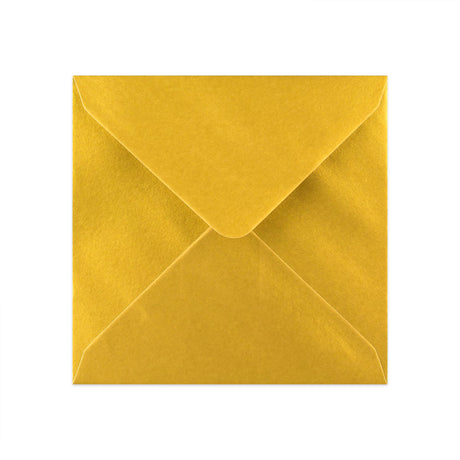 Metallic Gold Gummed V-Flap Greeting Card Envelope (130 x 130mm)
