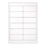 White Adhesive Labels