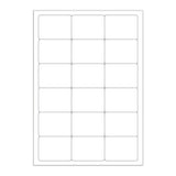 White Adhesive Labels