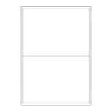 White Adhesive Labels