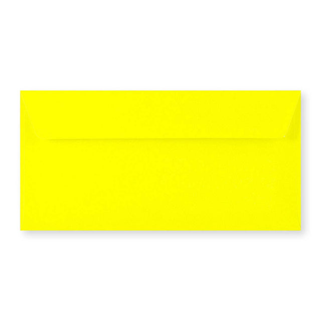 DL Yellow Peel & Seal Neon Envelope (110 x 220mm)