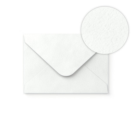 White Envelope Hammered Texture 114x162 mm (C6)
